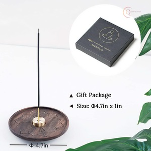 เตาเผากำยานไม้ศิลปะ ผิวเรียบเนียน เหมาะสำหรับอโรมาเธอราพี โยคะ สปา และวัดในบ้าน - Product Image 5