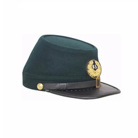 OEM Civil Kepi con visera de cuero Tapa ligera personalizada con cuero o tela y barbijo de cuero