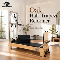 Studio Oak Wood Pilates Reformer Half Trapeze Set, commerciële kwaliteit, inclusief core bed, Cadillac en Reformer stoel opties