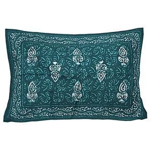 Juego de Sábanas Individuales 100% Algodón Verde Mar con Motivos Étnicos y 1 Funda de Almohada (BSB1099) - Product Image 2