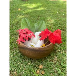 Cuenco de madera de acacia redondo artesanal, platillo, Decoración de cocina, regalos, cuenco de decoración, la mejor calidad a precio mayorista - Product Image 5