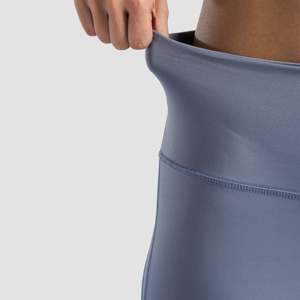 For Dynamic XXL Seamless Compression Leggings <b>Light</b> Grey with <b>Push</b>-up Feature Breathable Spandex/Nylon Custom Design Ankle - Product Image 6