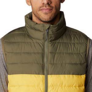 Gilet matelassé léger et rembourré pour hommes, gilet à bulles en nylon imperméable Colorblock avec design sans manches pour la chaleur hivernale - Product Image 4