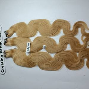 ผมต่อแบบลอนผมเวียดนามสีบลอนด์613ผมมนุษย์ดิบ60เม็ด - Product Image 2