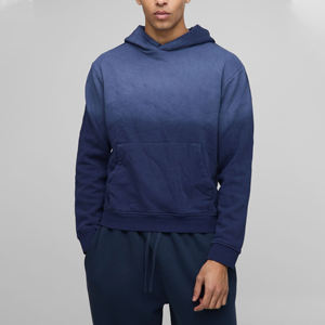 Sudadera con Capucha Extra Grande de Alta Calidad con Diseño de Dos Tonos Personalizado, Logotipo Personalizado, 100% Algodón, Hombros Caídos para Hombre - Product Image 1