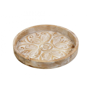 Bandeja de madera de diseño antiguo para servir aperitivos de madera plato para servir hogar 5 compartimentos plato de fruta seca para aperitivos bandeja de dulces - Product Image 5
