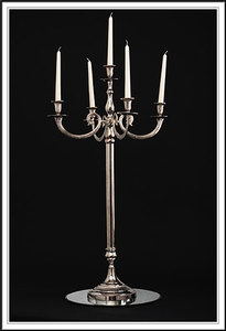 Portavelas de Metal alto de una sola luz plateada para decoraciones de boda y ocasiones especiales Soporte de linterna y tarro de estilo Ins - Product Image 5