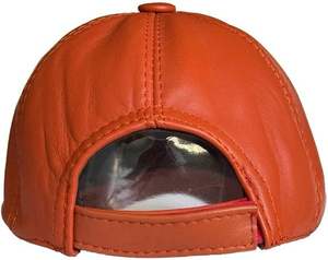 Gorra de béisbol de cuero vintage de lujo para otoño e invierno, gorras de cuero negro con cierre ajustable para hombre - Product Image 5