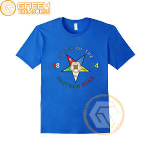 T-shirt de commande de l'étoile de l'Est en gros Vêtements en jersey de coton T-shirt OES respirant de haute qualité Vêtements grecs pour femmes - Product Image 4