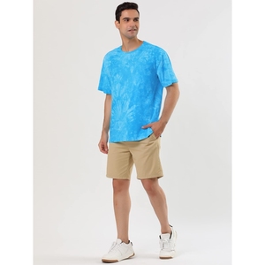 Unisex Hot Selling 100% Cotton Summer Casual Streetwear Fitness Crew Tee Custom Designed at Cheap Price for Men <b>Tie</b> Dye T Shirts - Product Image 4