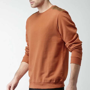 Hombres logotipo personalizado precio barato invierno Color sólido liso venta al por mayor sudadera algodón pulóver manga larga sudaderas básicas - Product Image 2