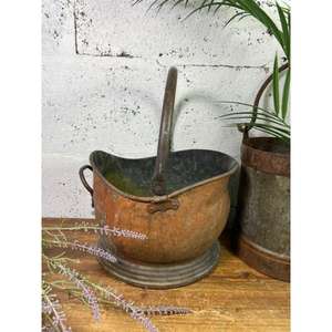 Handcrafted Antique-style Copper <b>Coal</b> Bucket & Made to Bring a Touch of Elegance and Warmth to Fireplaces - Product Image 6