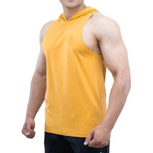 Wholesale Fitness <b>Sleeveless</b> Hoodies Custom Workout Muscle Gym Wear Hot Fashion Custom Gym Basics Cotton Blended Made <b>Hoodie</b> - Product Image 2