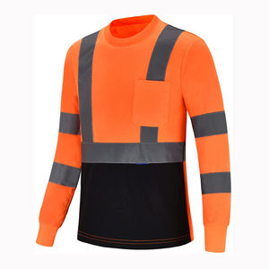 Chemises de travail de sécurité pour hommes en coton personnalisées de haute qualité, manches longues, chemises de garde, chemise de sécurité et de protection facilement accessibles - Product Image 6