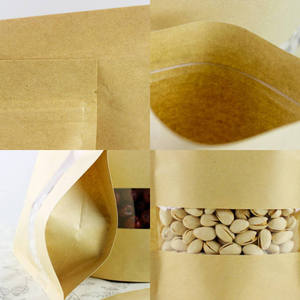 Bolsa de Papel Reutilizable y Biodegradable con Base, Impresión Digital, Estilo Clásico, a Prueba de Humedad, para Envasado de Alimentos - Product Image 5
