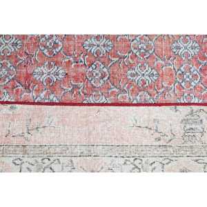 พรมตุรกีขนาดเล็ก, พรมวินเทจขนาด 2.3x3.2 ฟุต, พรมขนสัตว์สีแดง - Product Image 5