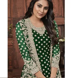 Лидер продаж, эксклюзивный дизайн, роскошная вышивка, Salwar Kameez Partywear Kurti от Surat для женщин, оптовый продавец платья