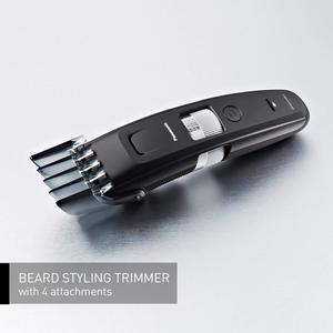 Tondeuse à barbe longue pour homme, style barbier, lame réglable en acier inoxydable, alimentation filaire/USB, lavable IPX7 pour usage domestique et en camping-car - Product Image 6