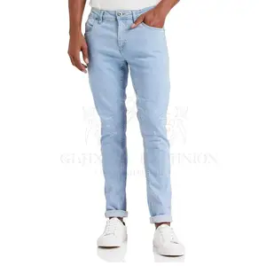 سروال جينز عالي المبيعات مخصص بلون سادة أفضل سروال جينز مغسول بالثلج مقاسات جديدة مخصصة أفضل بنطال جينز من المصنع مباشرة