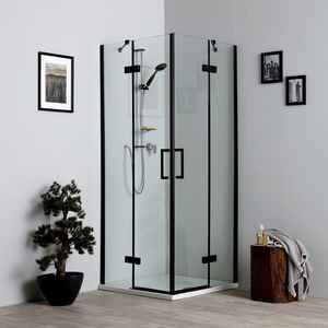Paroi de douche MATT BLACK LION 90X90 H190 CM sans profilés - Product Image 1