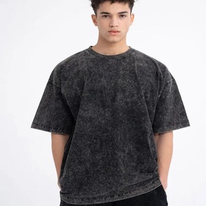 เสื้อยืดผู้ชายสไตล์ Vantage 100% ผ้าฝ้ายเฮฟวี่เวทเสื้อออกแบบโลโก้ด้านหน้าออกแบบได้ตามต้องการ - Product Image 1