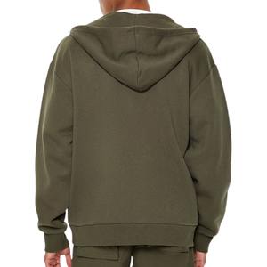 Dark Green <b>Full</b> <b>Zip</b> <b>up</b> <b>Hoodies</b> Unisex Luxury Quality 100Cotton Fleece Heavyweight Thermal Comfortable Stylish Men's <b>Zip</b> <b>Hoodies</b> - Product Image 5