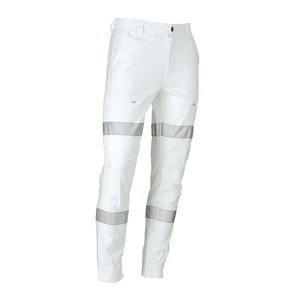 Pantalon de travail pour homme de qualité supérieure, durable, avec ourlet rubané, respirant, 100% coton, tactique, réfléchissant, taille 6XL - Product Image 3