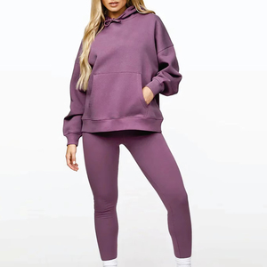 Personalizado invierno gota hombro sudaderas con capucha de peso pesado de gran tamaño gota hombro Sudadera con capucha para las mujeres fabricantes de alta calidad Jersey - Product Image 6