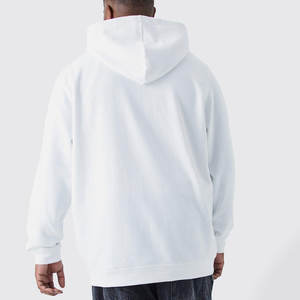 Ropa de calle gris de gran tamaño para hombre, sudaderas con capucha Vintage de peso pesado para hombre, sudaderas con capucha de lana con estampado de pantalla personalizado para hombre - Product Image 2