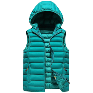 Gilet matelassé léger et respirant pour homme, coupe-vent, col montant, en toile, idéal pour l'hiver, décontracté et de haute qualité - Product Image 1