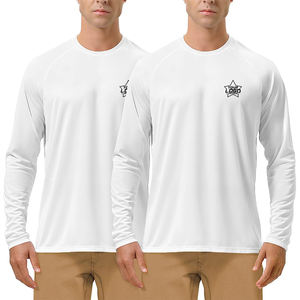 Sun Shirt UPF 50 + Camisa de pesca para hombre Manga larga Protección UV Sudadera con capucha Rash Guard para nadar Correr Senderismo Luz - Product Image 2