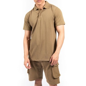 Ensemble de survêtements évasés écologiques personnalisés pour hommes T Shirt Short imprimé noir Style Hip Hop Summer Wear - Product Image 3