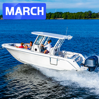 Meilleure vente Kinocean Luxury Aluminium Fishing Boat Yacht avec moteur à vendre
