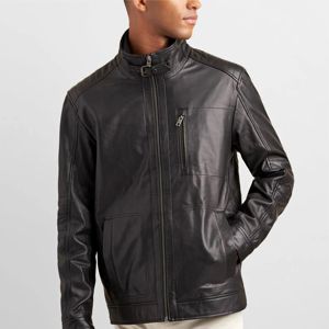 Chaqueta de motorista de cuero marrón para hombre, auténtica chaqueta de moto de estilo vintage con acabado desgastado, perfecta para chaqueta de hombre - Product Image 5