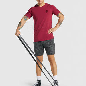 Camiseta Deportiva de Cuello Redondo para Hombre, Talla Grande, Personalizada, de Algodón/Poliéster, 220g, Transpirable y de Secado Rápido, Fabricante OEM - Product Image 4