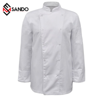 Chaqueta de chef con logotipo personalizado, ropa de cocina para hotel y restaurantes, ropa de cocina, al mejor precio, venta al por mayor