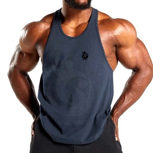 Débardeur de gymnastique respirant de haute qualité pour hommes débardeur d'exercice décontracté avec tissage tricoté ventes directes d'usine - Product Image 1