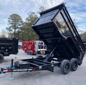 top product 2026 high strength 6×12 10K Dump Trailer Tandem Axle Barn Doors Ramps Single Lift <b>Tarp</b> - Product Image 3