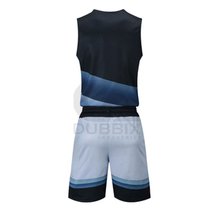Uniformes de basket-ball sans manches respirants et personnalisables, taille plus, dernier design, ensemble de vêtements de sport d'équipe en sublimation, 100% polyester - Product Image 2