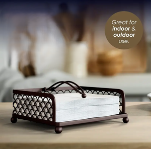 Premium Luxury Handmade <b>Black</b> Metal <b>Square</b> Wire Napkin Holder in Best Price From India - Product Image 3
