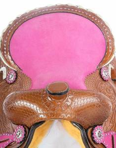 Premium Leather Hand Made Designer Durable Comfortable Racing Western English Horse Saddle Wood Plastic Kaamkaaj KKJ04 Wholesale - Product Image 6