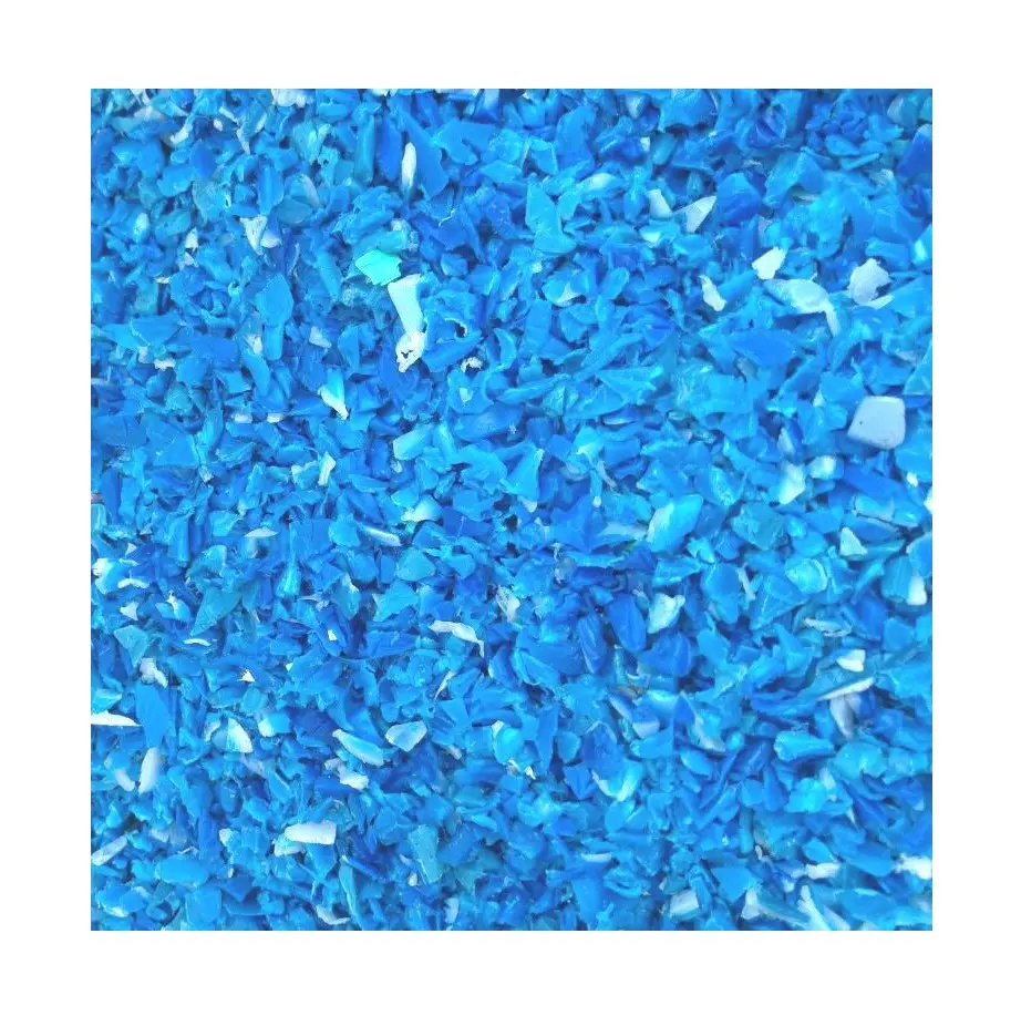 Recycled HDPE blue drum scrap baled/ Bulk HDPE Granules/HDPE blue drum flakes price per ton