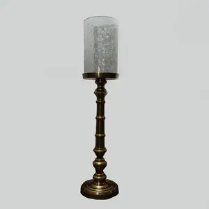 Bougeoir de luxe Antique en laiton support en métal nouveau Design pour la décoration de la maison fête de noël élégant bougeoir - Product Image 1