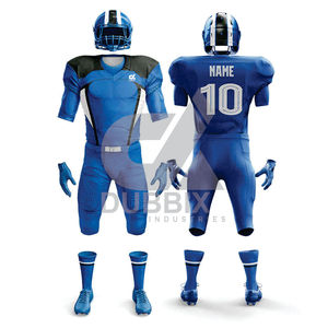 Uniformes de football américain à séchage rapide de haute qualité ensembles et hauts confortables en couleurs unies motif de drapeau différents styles - Product Image 6