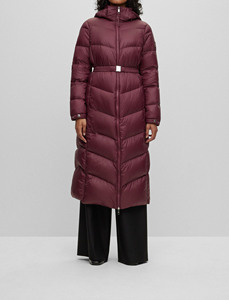 <b>Winter</b> Vintage <b>Hooded</b> Waterproof Breathable Puffer Long Crop Jacket for Women Plus Size - Product Image 6