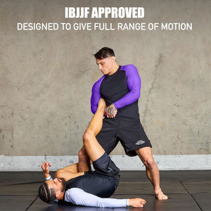 Camiseta de Compresión Deportiva Unisex Elite Sports para Jiu Jitsu BJJ, Transpirable, de Spandex/Poliéster, Manga Larga, para Deportes Nogi - Product Image 3