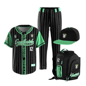 Vente en gros de chemises de style uniforme de baseball à broderie personnalisée pas cher maillot de baseball vierge vêtements de sport chemises respirantes de grande taille - Product Image 2
