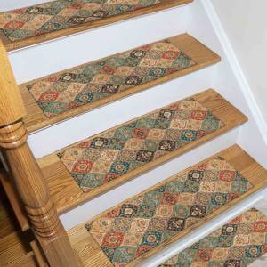 Alfombra con Diseño Kilim: Tonos Suaves, Estilo Étnico, Lavable a Máquina, Alfombra de Pasillo - Product Image 4