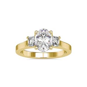Bague Halo en diamant de laboratoire ovale 1.92ct bague de fiançailles en diamant créée en laboratoire bijoux de mariage en diamant F couleur VS1 clarté pour Jewe - Product Image 2