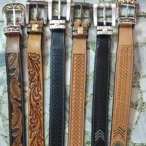 Ceinture carrée vintage en cuir de buffle véritable personnalisable, écologique, à boucle en acier massif pour homme, vente chaude - Product Image 6